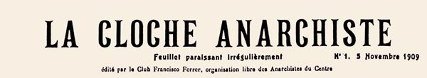 journal la Cloche Anarchiste