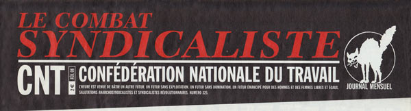 journal "Le Combat syndicaliste" en 2008