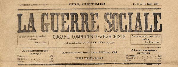 journal "La Guerre Sociale" n° 4