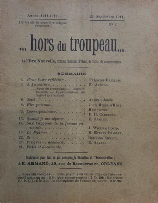 recueil "hors du troupeau"