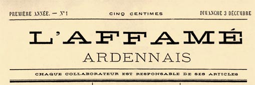 journal "L'Affamé Ardennais"