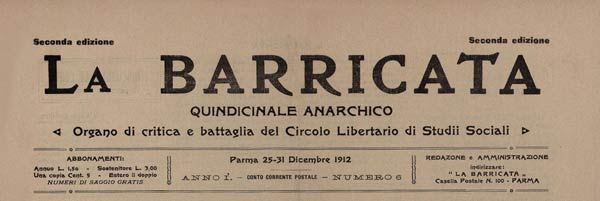 journal La Barricata n° 6