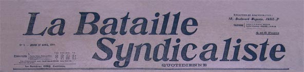 journal la bataille syndicaliste