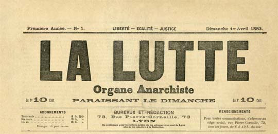 journal "La Lutte"