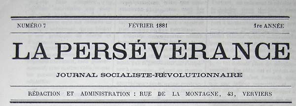 journal "La Persévérence