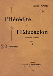 l'hérédité et l'éducation anna mahe