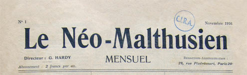 journal le néo-maltusien