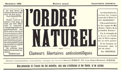 journal ordre naturel