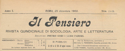 Journal Il Pensiero n° 11-12