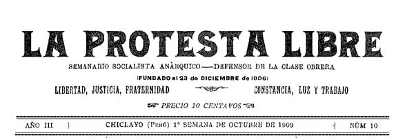 journal "La Protesta libre" n10