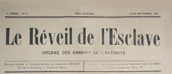 journal "Le Réveil de l'Esclave"