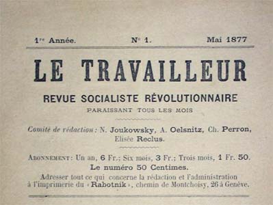 journal suisse "Le Travailleur"